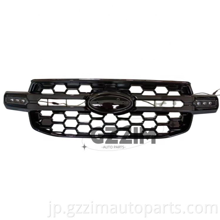 Auto Parts Car Grille ABS Plastic Front Grille For Ranger 2022 With LED